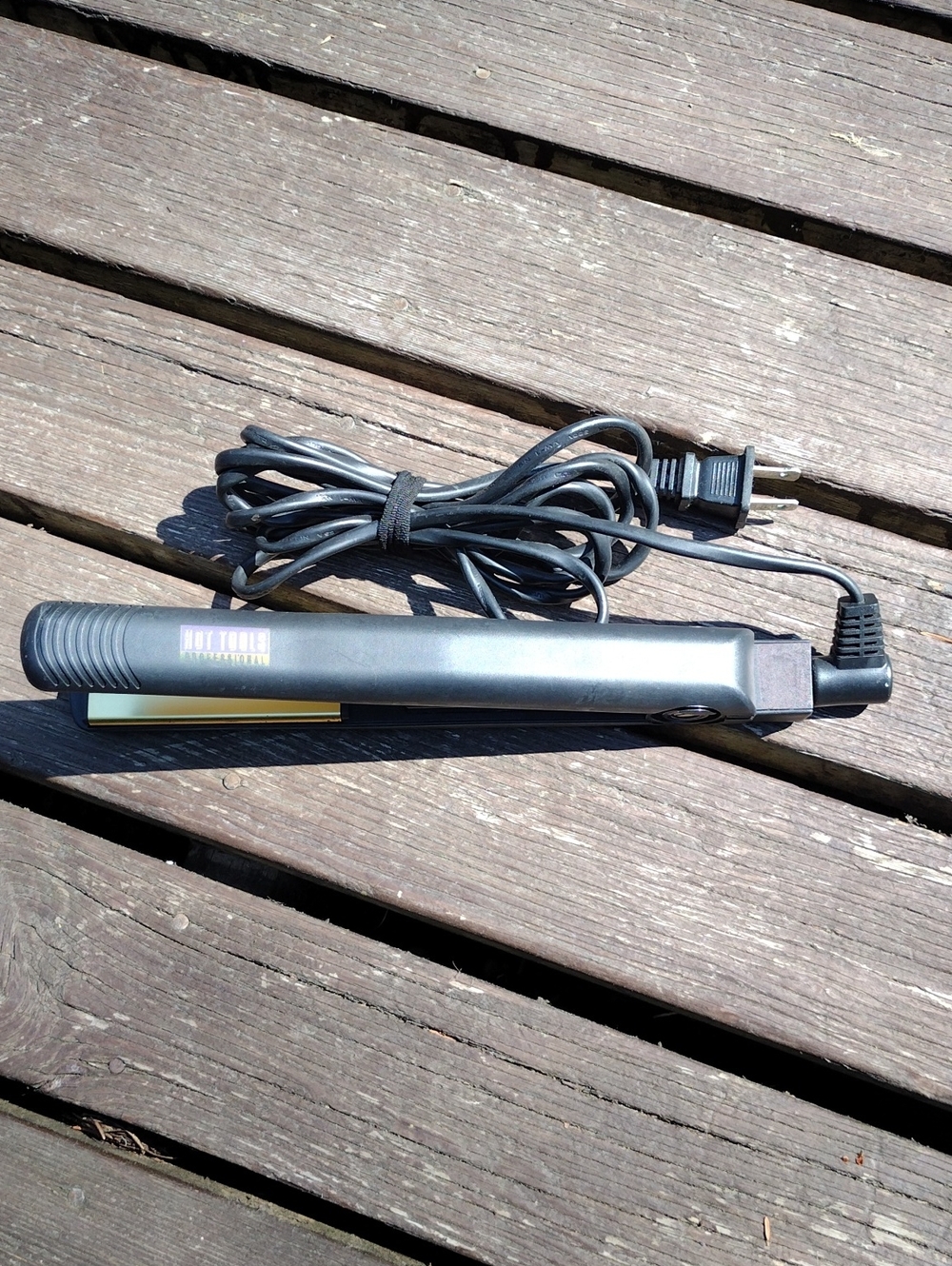 Hot Tools, Professional Black Travel Hair Straightener - Compact Flat Iron